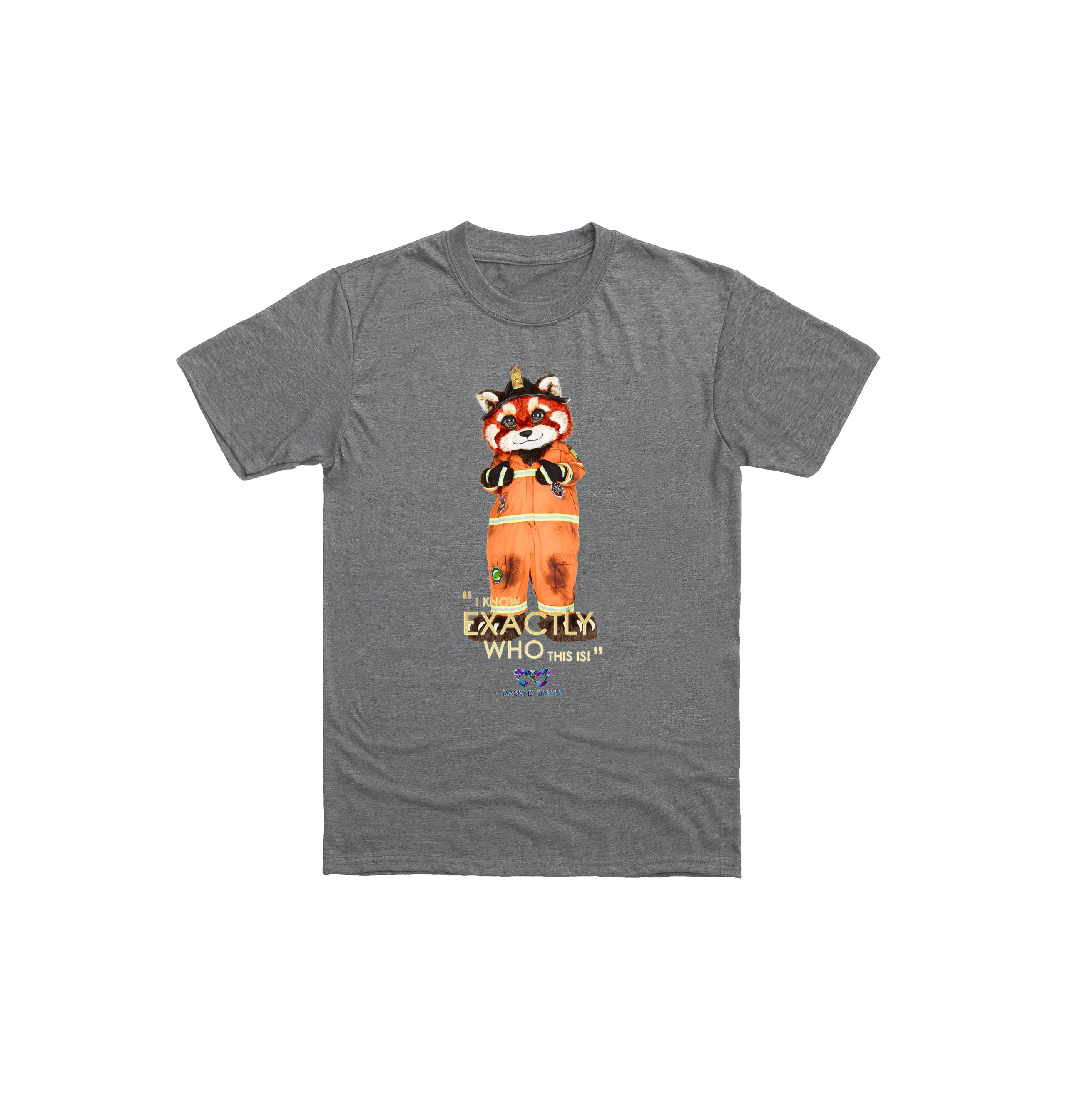 Graphite Heather Printed Kids T-Shirt Front